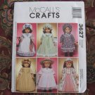 McCALL'S  3627 AMERICAN GIRL18" DOLL CLOTHES SEWING PATTERN FELICITY 1776 REVOLUTION HISTORICAL NEW