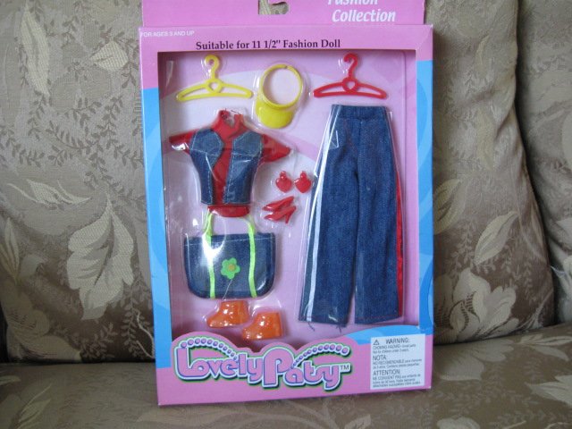 LOVELY PATSY BARBIE DOLL CLOTHES FOR 11 1/2 DOLLS JEANS 13 PIECE SET  NEW