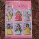 SIMPLICITY 5705 AMERICAN GIRL 18" DOLL CLOTHES PATTERN PRINCESS NEW DISCONTINUED