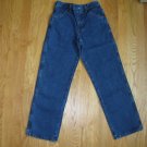 RUSTLER BOY'S SIZE 12 dark blue denim Boys 5 pocket jeans Straight Leg Made in USA