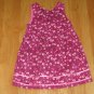 McKIDS GIRL'S SIZE 5 DRESS FUCHSIA CORDUROY JUMPER WITH PINK ROSES PRINT NEW W/ TAG
