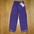 McKIDS GIRL'S SIZE 6 purple corduroy pants with lavender rose embroidery at hem. NEW with tag