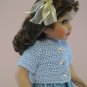 AMERICAN GIRL 18" DOLL CLOTHES BLUE CARDIGAN SWEATER NICKI, JULIE SHORT SLEEVE LIFE OF FAITH