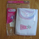 GIRL CONNECTION SIZE 10 LONG JOHNS THERMAL UNDERWEAR WHITE W/ PASTEL CAMOFLAGUE TRIM NEW in PKG