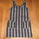 OLD NAVY WOMEN'S SIZE 8 RED AND GREEN PLAID JUMPER NEW WITH TAG FALL 07
