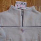 TKS BASICS SIZE 4 T IVORY FLEECE SKI TOP 1/2 ZIP FRONT PULLOVER NEW WITH TAGS FROM SEARS