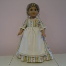 LIFE OF FAITH 18" DOLL CLOTHES IVORY COLONIAL APRON AMERICAN GIRL FELICITY, ELIZABETH