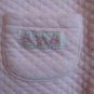 THE CHILDREN'S BABY PLACE GIRL'S SIZE 0-3 mo. NB NEWBORN PINK SLEEPER BEAR EMBROIDERY SNAPS QUILTED