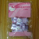 HELLO KITTY 4 PONIES (pony tail holders) LAVENDER NEW IN PACKAGE