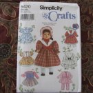 Simplicity 5420 American Girl 18" Doll clothes sewing pattern NEW Design Your Own DISCONTINUED