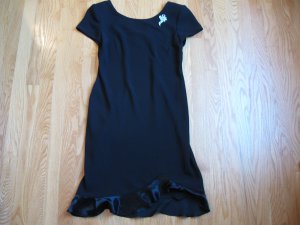 S.L. FASHIONS SIZE 4 P BLACK MUSIC RECITAL PERFORMANCE OR PARTY DRESS SHORT SLEEVE EVENING WEAR