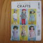 McCALL'S 6137 AMERICAN GIRL BOY 18" DOLL CLOTHES PATTERN NEW SPRING OUTFITS, BASEBALL SHIRT AND CAP