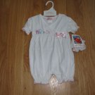 LITTLE RED HEN SIZE 6/9 MONTHS WHITE ROMPER and MATCHING BOOTIES NEW WITH TAG VINTAGE