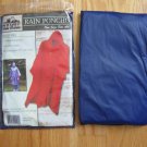 OLD MILL RAIN PONCHO blue ONE SIZE FITS ALL NEW IN PACKAGE with hood