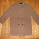 FORECASTER TAN WOOL COAT ADULT SIZE 10 DOUBLE BREASTED