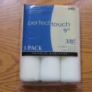BESTT LIEBCO PAINT ROLLER COVERS 3 COUNT NEW IN PACKAGE PLASTIC CORE PERFECT TOUCH