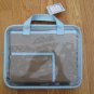 DRITZ EZ VIEW CASE WITH APRON NEW IN PACKAGE BROWN & BABY BLUE
