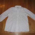 ZERO 2 NINE MATERNITY WOMENS SIZE M  WHITE TOP LONG SLEEVE SHIRT BLOUSE FRENCH HAND SEWING