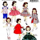 BUTTERICK  5865 18" DOLL CLOTHES PATTERN NEW RETRO 1956 DRESS, COAT, TOP PANTS UNCUT