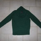 FADED GLORY WOMEN'S SIZE S 4-6 SWEATER COWL NECK DEEPLY GREEN METALLIC LONG SLEEVE NEW W/ TAG