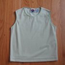 NEW LEGENDS GIRL'S SIZE 5 - 6  VELOUR SLEEVELESS TOP PALE GREEN NEW WITH TAG