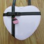 GYMBOREE GIRL'S PURSE PINK HEART WITH BROWN TRIM & CUPCAKE CHARM DRESSY