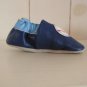 GEORGE BOY'S SIZE 2 T (3-6mo.) SHOES GENUINE LEATHER SOFT SOLE BLUE W/ BASEBALL APPLIQUE NEW IN PKG.