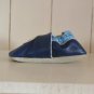 GEORGE BOY'S SIZE 2 T (3-6mo.) SHOES GENUINE LEATHER SOFT SOLE BLUE W/ BASEBALL APPLIQUE NEW IN PKG.
