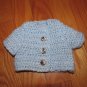 AMERICAN GIRL 18" DOLL CLOTHES BLUE CARDIGAN SWEATER NICKI, JULIE SHORT SLEEVE LIFE OF FAITH