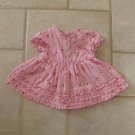 GEORGE GIRL'S SIZE 0 / 3 mo.  PINK DRESS W/ PANTIES CALICO PRINT EASTER, CHURCH SPRING BLOOMERS