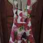 CANDIE'S WOMEN'S JUNIOR'S SIZE 9 DRESS WHITE, FUCHSIA & LIME FLORAL SPRING EASTER ROCKABILLY