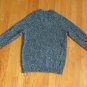 ST. JOHN'S BAY WOMEN'S SIZE P M SWEATER TEAL SAXONY BLUE MARBLED V NECK LONG RAGLAN SLEEVE NWT