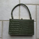 ISAAC MIZRAHI WOMEN'S, JUNIOR'S HAND BAG SMALL SIZE GREEN PURSE ALLIGATOR NEW WITHOUT TAG