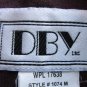 DBY WOMEN'S SIZE 3 / 4 SUIT JACKET BURGUNDY OFFICE CAREER TAILORED BLAZER STYLISH & SHARP SS