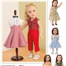 SIMPLICITY 1086 AMERICAN GIRL 18" DOLL CLOTHES PATTERN 1950's DRESS NEW KIT RUTHIE MOLLY EMILY
