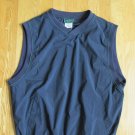 OUTER BANKS MEN'S SIZE M POLO TOP NAVY BLUE JERSEY SHIRT SLEEVELESS V NECK NWT