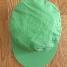 HIRSCHBERG SHUTZ ADULT SIZE 24 INCH CIRCUFERENCE LIME GREEN PAINTER'S CAP HAT UNISEX BOYS GIRLS