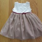 CARTER'S GIRL'S SIZE 24 mo. DRESS & PANTIES IVORY, MAUVE & GOLD NETTING CHRISTMAS HOLIDAY PARTY