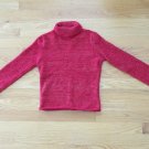 ENERGIE GIRL'S SIZE M SWEATER RED GLITTER TURTLE NECK LONG SLEEVE