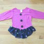 HART STREET GIRL'S SIZE 12 TOP & STIRRUP PANTS VINTAGE '80's DOTS COSTUME 2 PIECE SET