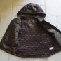 OLD NAVY JUNIOR'S SIZE M VEST BROWN JACKET W/ HOOD PUFFER OUTERWEAR COAT WOOL & ANGORA LINING