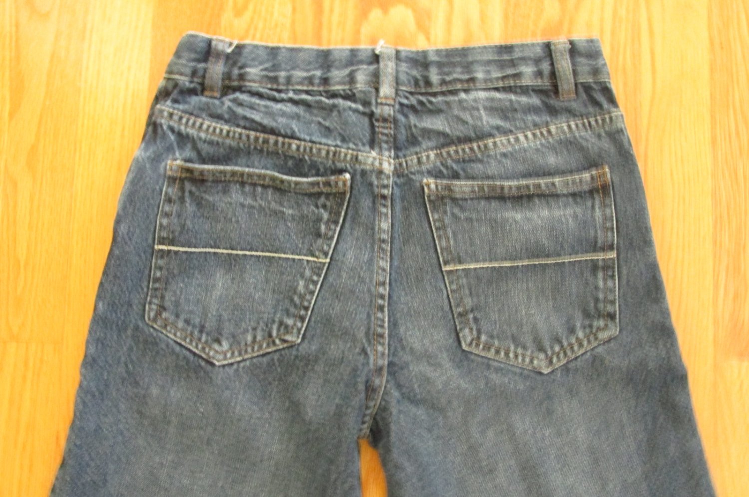 FADED GLORY BOY'S SIZE 28 x 28 1/2 JEANS BLUE BLACK WASH DENIM ...