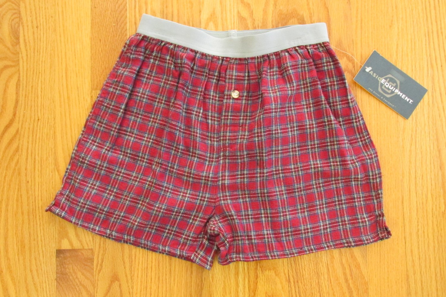 BASIC EQUIPMENT BOY'S SIZE L BOXER SHORTS 3 PAIR RED, BLUE PLAID ...