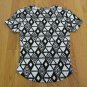 NO BOUNDARIES WOMEN'S JUNIOR'S SIZE S (3 / 5) T-SHIRT BLACK & WHITE AZTEC CROP TOP NWT