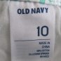 OLD NAVY THE ROCK STAR WOMEN'S SIZE 10 JEANS GREEN WHITE PAISLEY SKINNY LEG CASUAL
