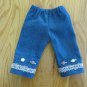 AMERICAN GIRL 18" DOLL CLOTHES DENIM BLUE JEANS NICKI, SAIGE, MOLLY, LIFE OF FAITH EMBELLISHED