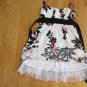 RUBY ROX WOMEN'S JUNIOR'S SIZE 9 DRESS WHITE, BLACK, FUCHSIA FLORAL W/ NETTING SPRING SUMMER SUN
