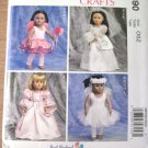 McCALL'S MP390 6981 AMERICAN GIRL 18" DOLL CLOTHES PATTERN NEW BRIDE PRINCESS FAIRY