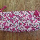 CASEMATE WOMEN'S GIRL'S CASE, BAG, FUCHSIA PINK ZIPPERED QUILTED PENCIL CROCHET MAKEUP COSMETIC NWT