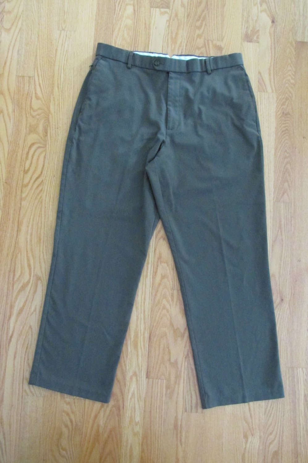 DOCKERS PREMIUM MEN'S SIZE 36 X 30 TROUSER OLIVE GREEN FLAT FRONT ...